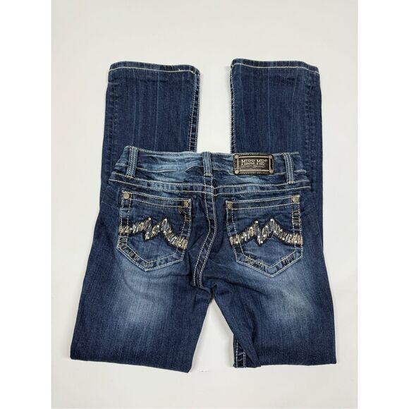 Miss Me Boot Cut Denim Jean JD1061B Color Dark 116 Size 28 - Picture 10 of 10
